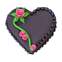 Black roses cake